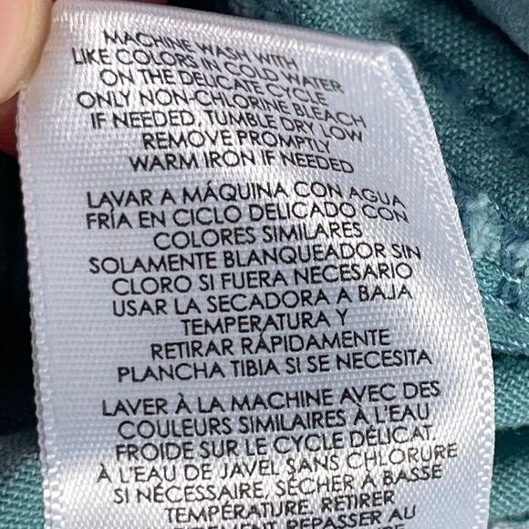 CAbi Tidal Skinny Aqua Jeans Style 5170 Sz 10 - Picture 9 of 10